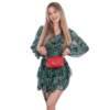 Чантичка за през рамо от естествена кожа Rosana - фуксия - Image 5